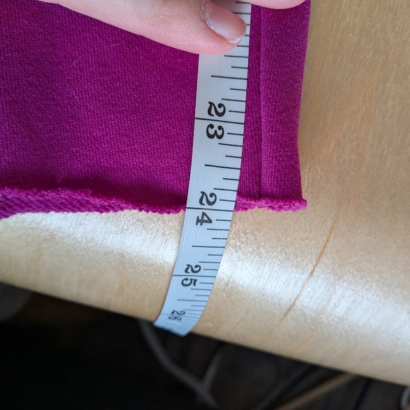 Nike Air High-Rise Fleece Pants Pink - Raw Hem - Streetwear Style XS - Picture 9 of 10